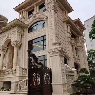 汕头黄金麻别墅外墙异形定制