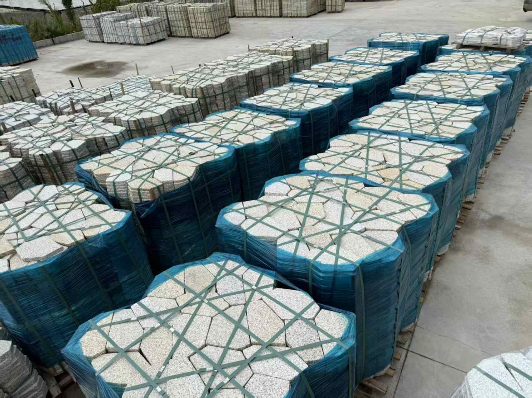 汕头黄金麻冰裂纹 碎拼